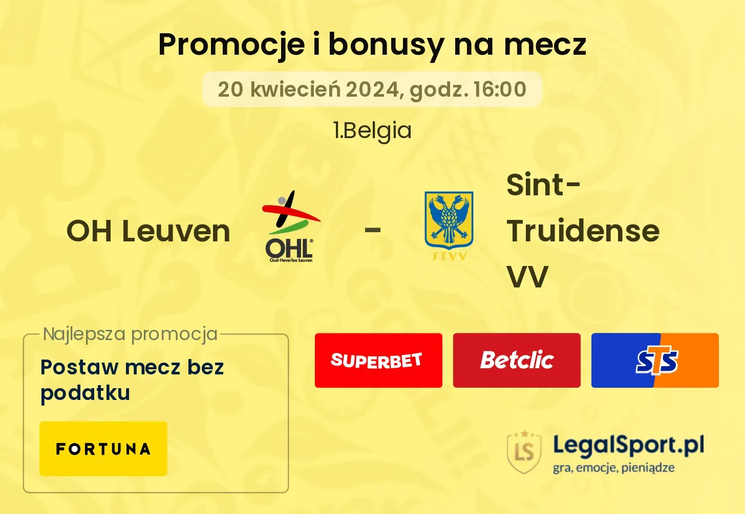 OH Leuven - Sint-Truidense VV promocje bonusy na mecz