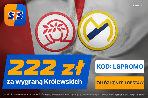 222 zł za wytypowanie zwycięzcy meczu Olympiakos - Real Madryt w STS