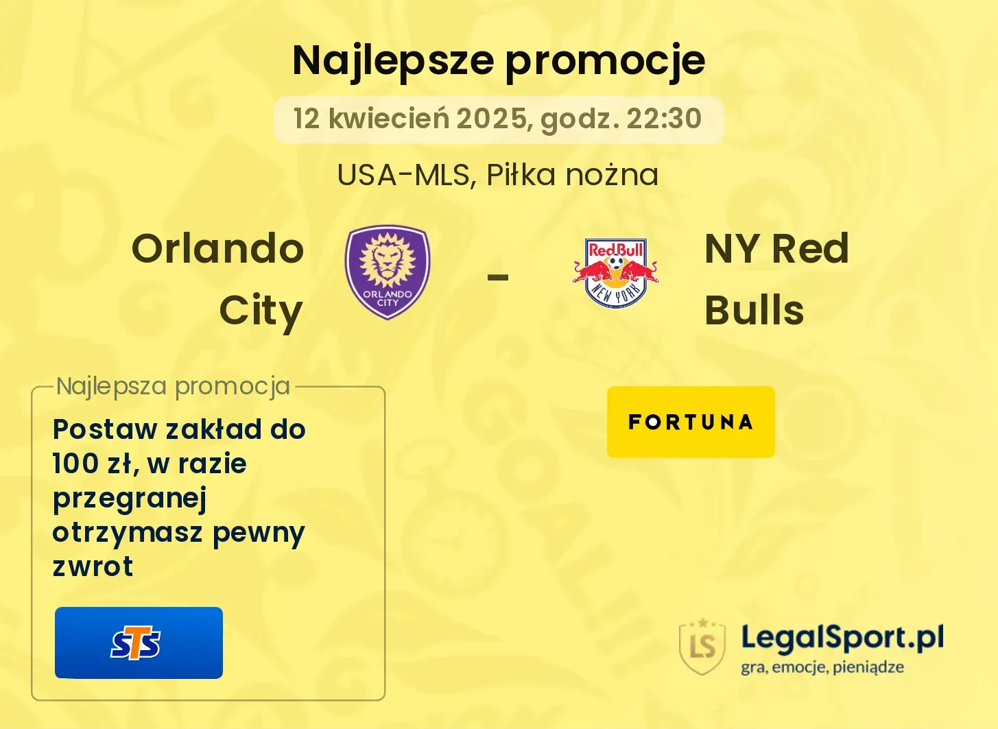 Orlando City - NY Red Bulls promocje u bukmacherów