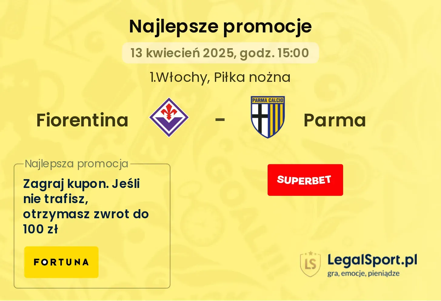 Fiorentina - Parma promocje bukmacherskie
