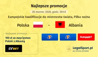 Polska - Albania promocje u bukmacherów