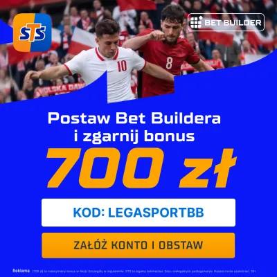 700 zł za poprawny Bet Builder na mecz Polska - Albania w STS