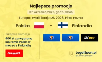 Polska - Finlandia promocje u bukmacherów