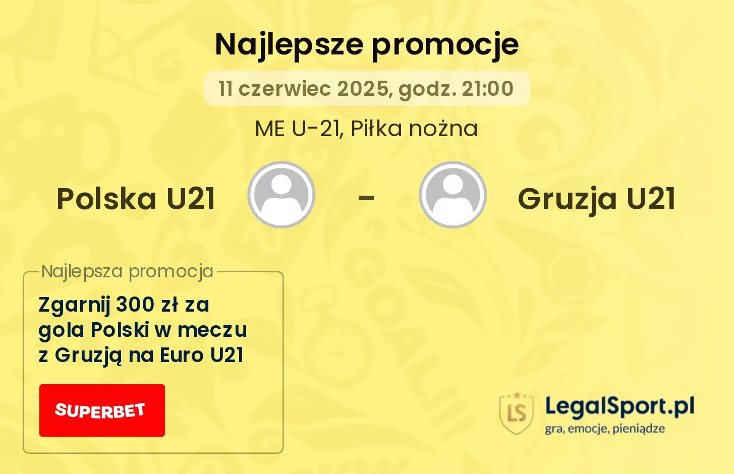 Polska U21 - Gruzja U21 promocje bukmacherskie