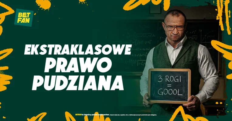BETFAN: Ekstraklasowe Prawo Pudziana – 3 ROGI = GOL