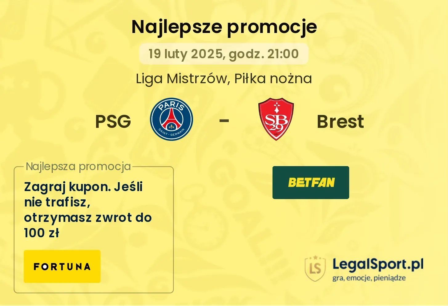 PSG - Brest promocje u bukmacherów