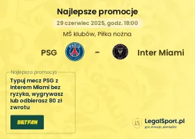 PSG - Inter Miami promocje u bukmacherów