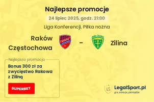 Raków Częstochowa - Zilina promocje u bukmacherów