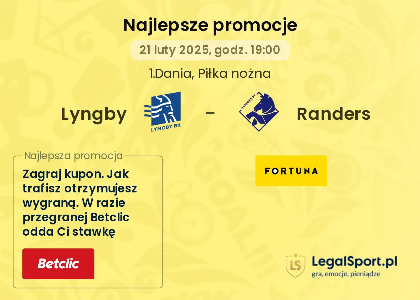 Lyngby - Randers promocje u bukmacherów