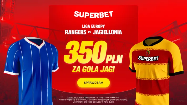 Promocja Superbet: 350 PLN za gola Jagiellonii Białystok w meczu z Rangers