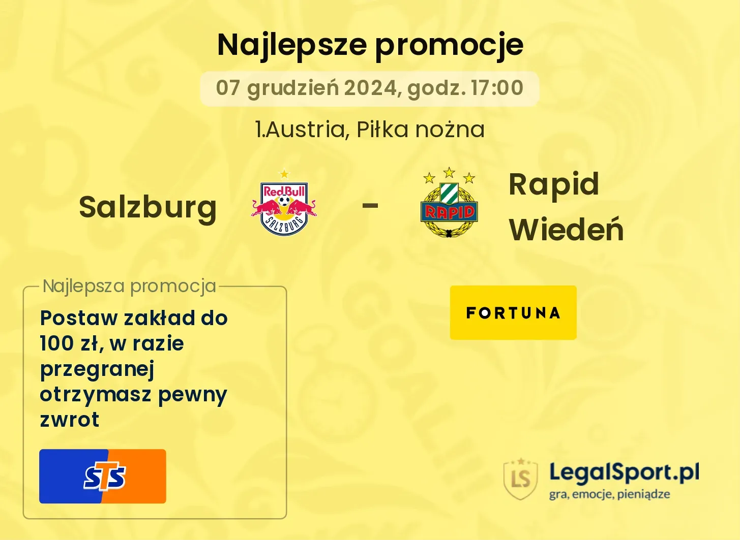 Salzburg - Rapid Wiedeń promocje u bukmacherów