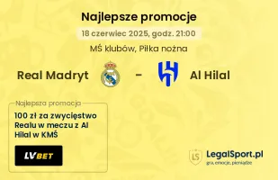 Real Madryt - Al Hilal promocje u bukmacherów
