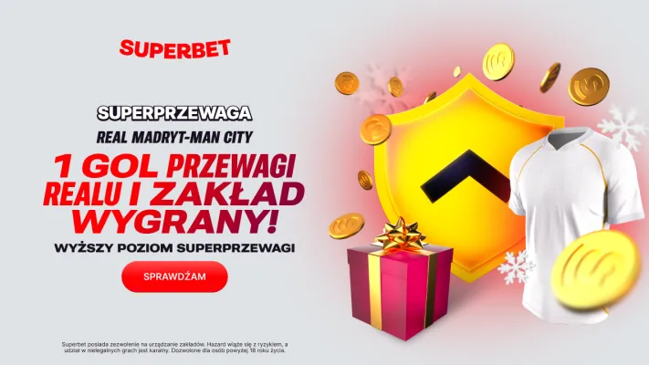 Superbet: SuperPrzewaga – 1 gol przewagi Realu i zakład wygrany