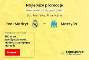 Real Madryt - Marsylia promocje bukmacherskie