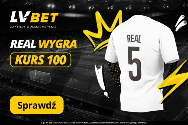 LV BET: Real Madryt wygra z Benficą – Kurs 100