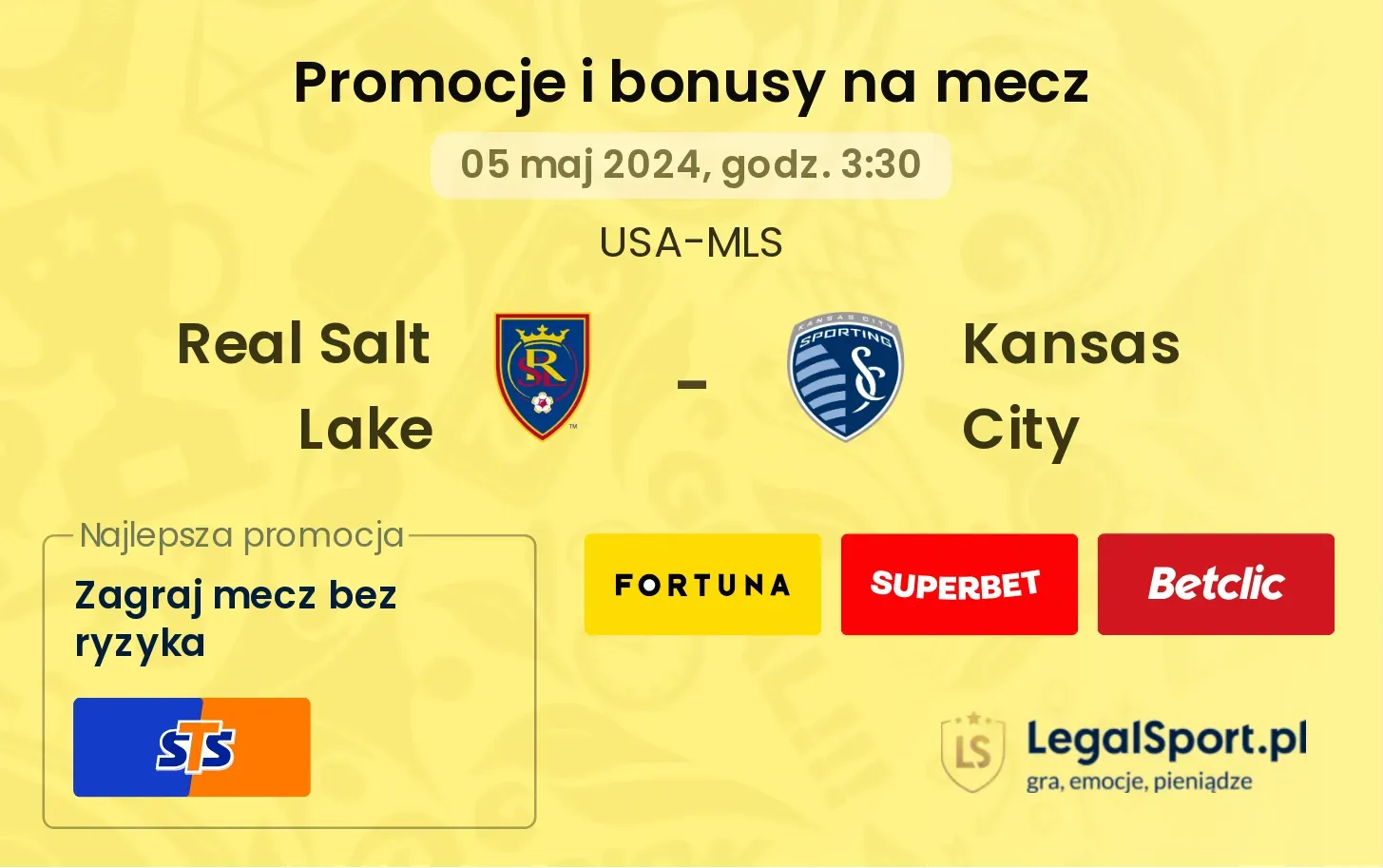 Real Salt Lake - Kansas City promocje bonusy na mecz