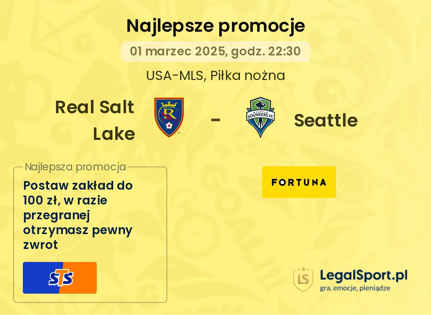 Real Salt Lake - Seattle promocje u bukmacherów