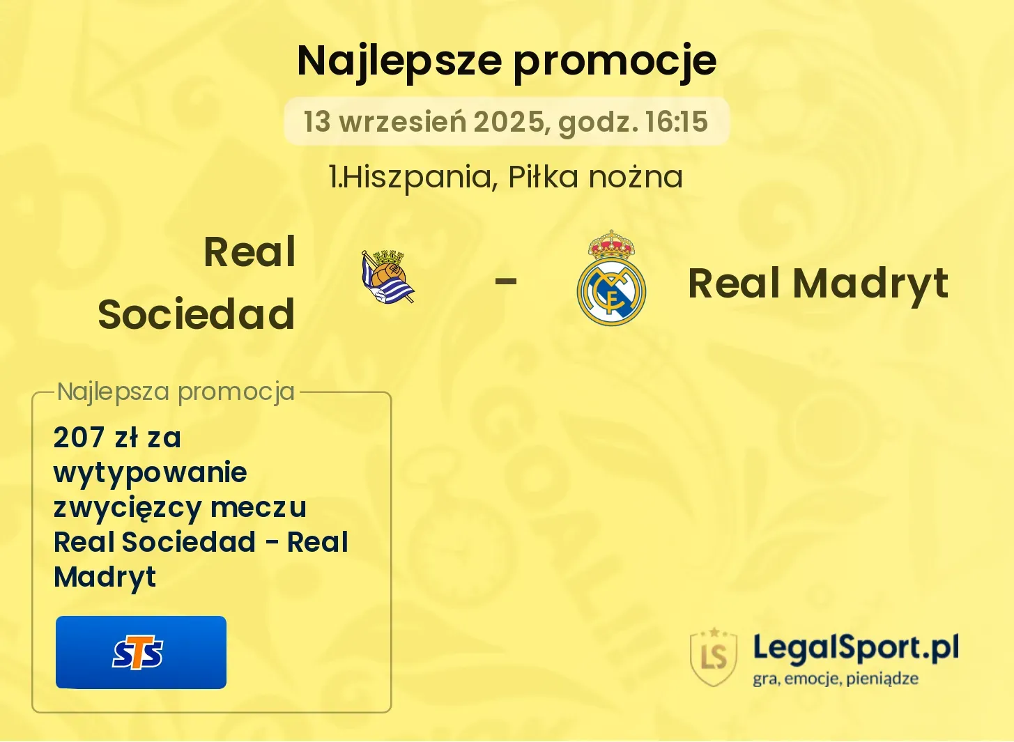 Real Sociedad - Real Madryt promocje bukmacherskie