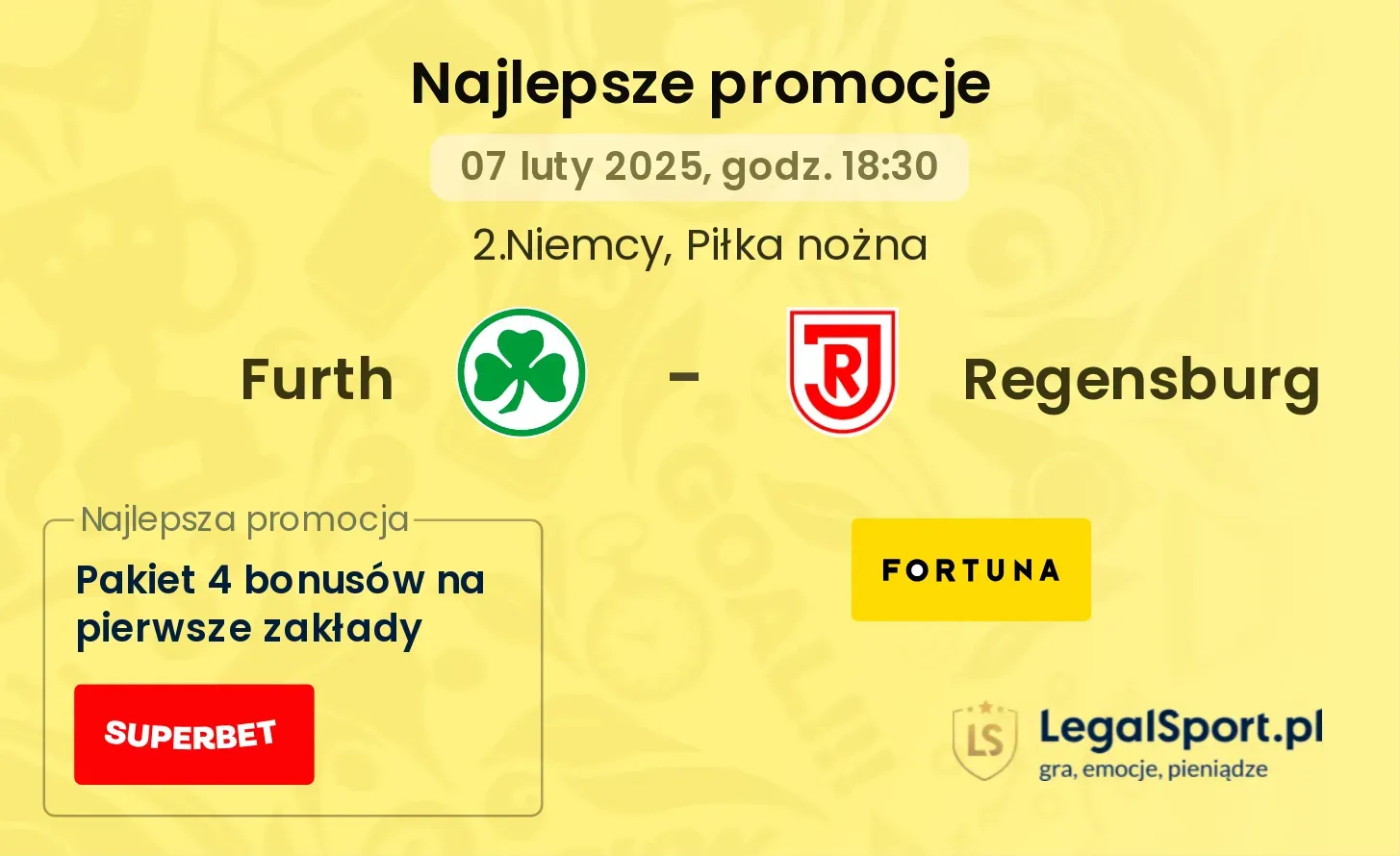 Furth - Regensburg promocje u bukmacherów