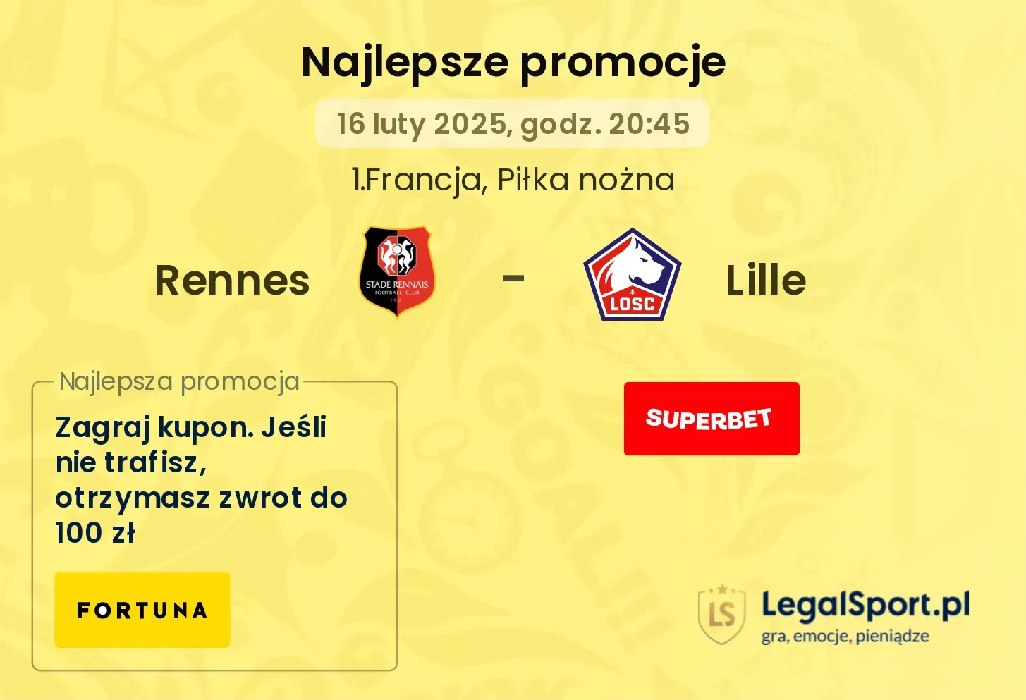 Rennes - Lille promocje u bukmacherów
