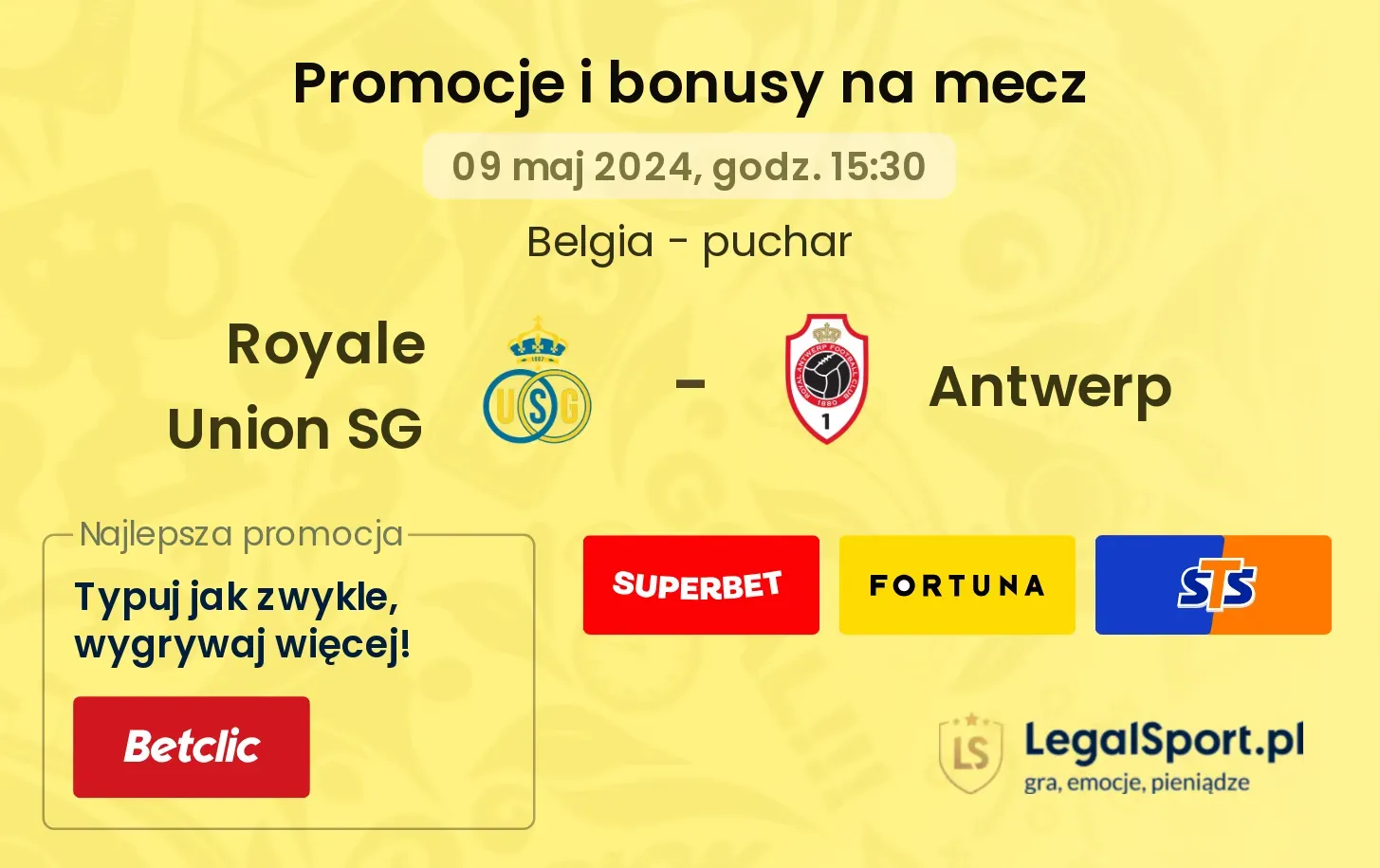 Royale Union SG - Antwerp promocje bonusy na mecz