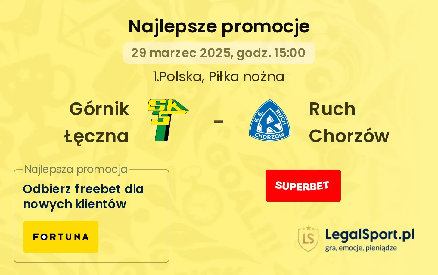 Górnik Łęczna - Ruch Chorzów promocje u bukmacherów