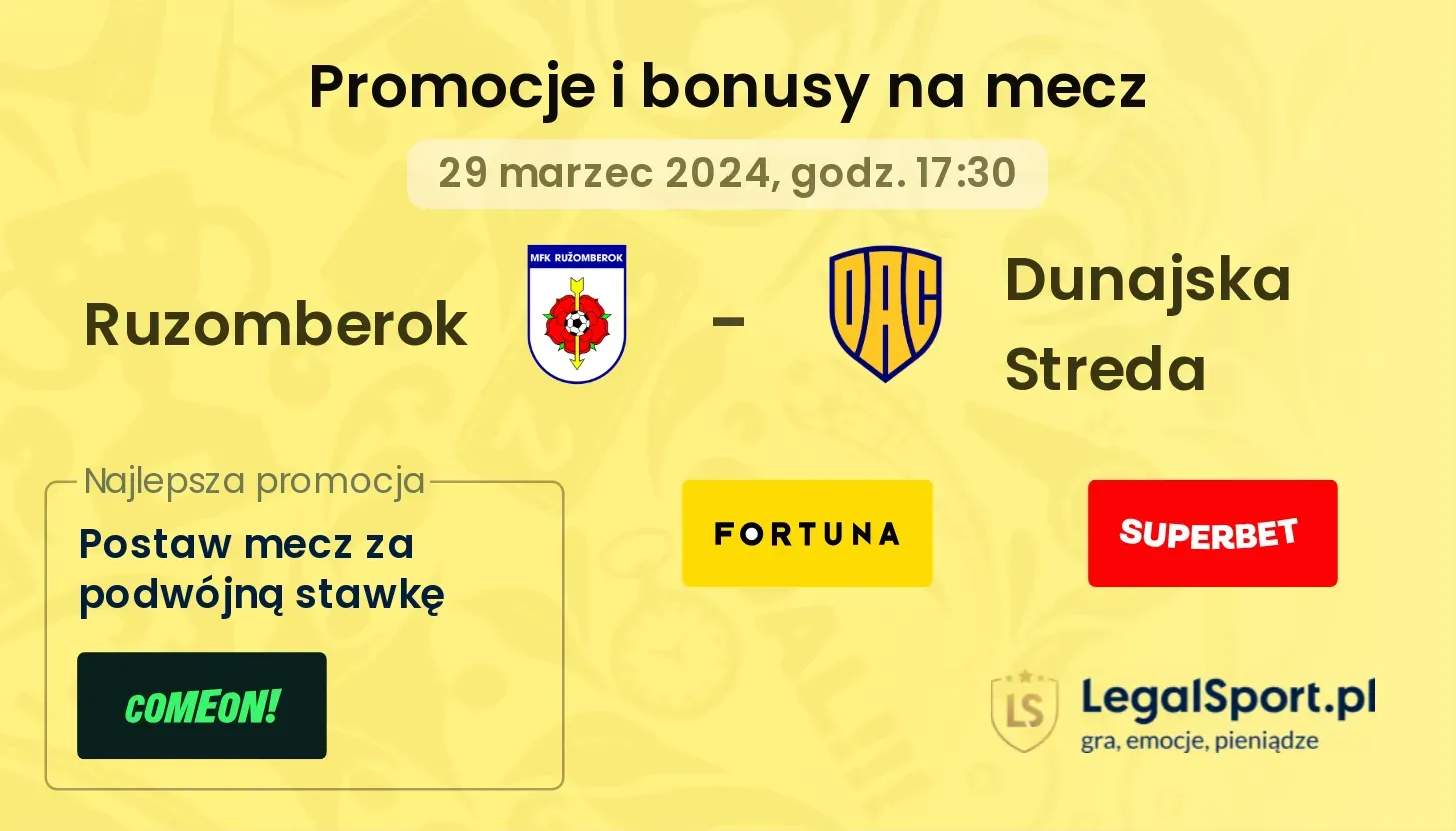 Ruzomberok - Dunajska Streda  promocje bonusy na mecz
