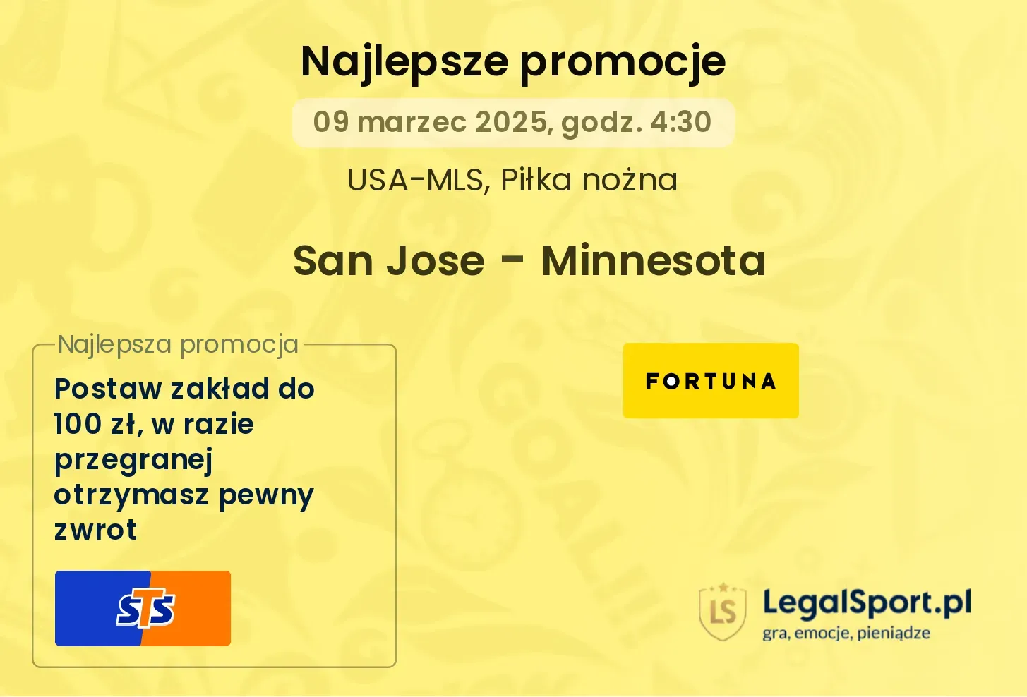 San Jose - Minnesota promocje bukmacherskie
