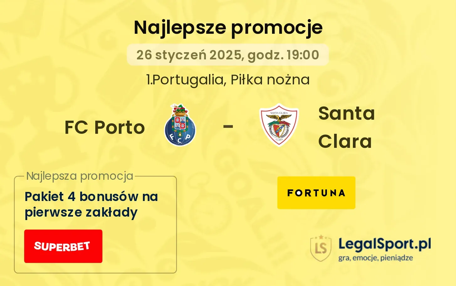 FC Porto - Santa Clara promocje bukmacherskie