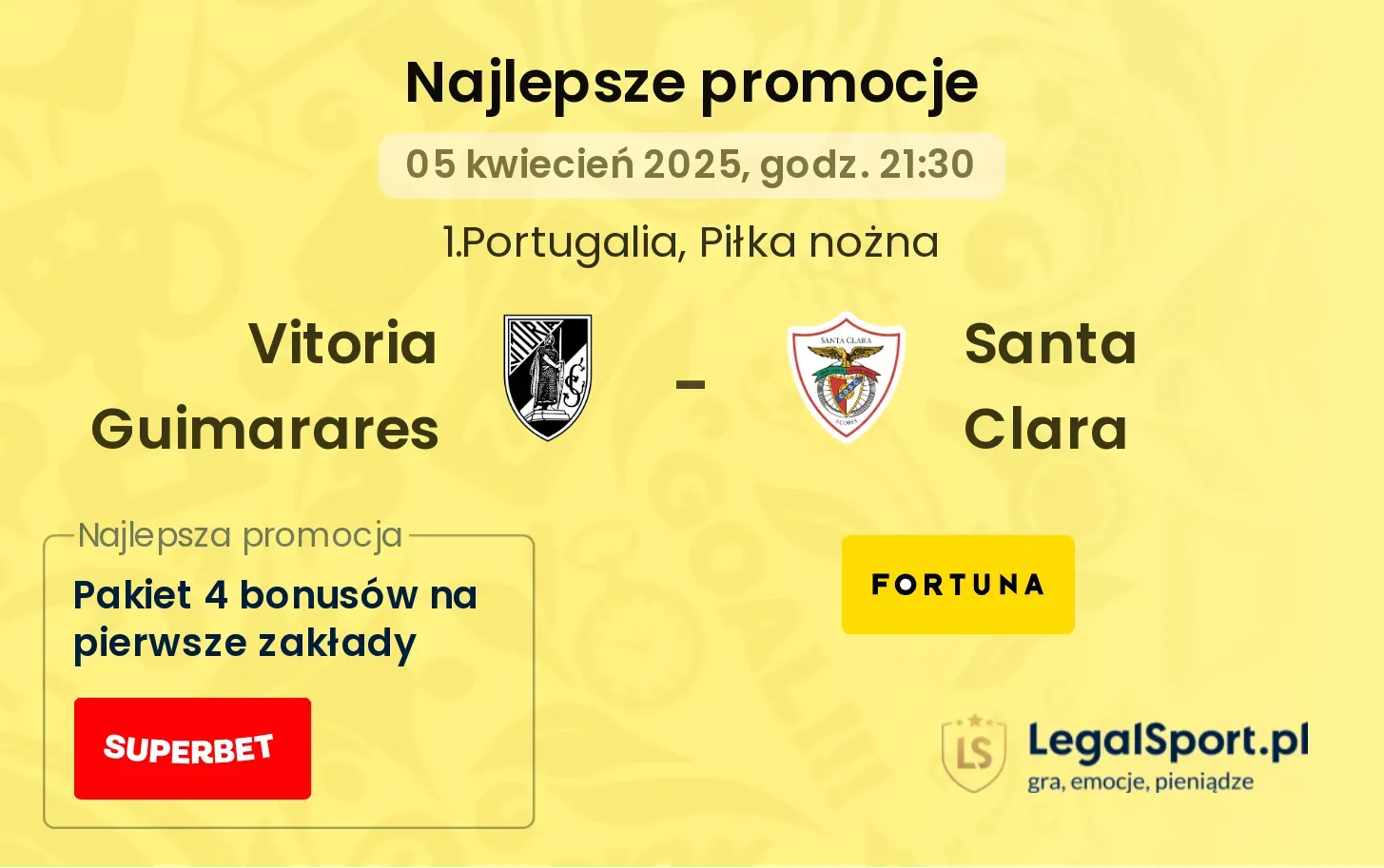 Vitoria Guimarares - Santa Clara promocje u bukmacherów