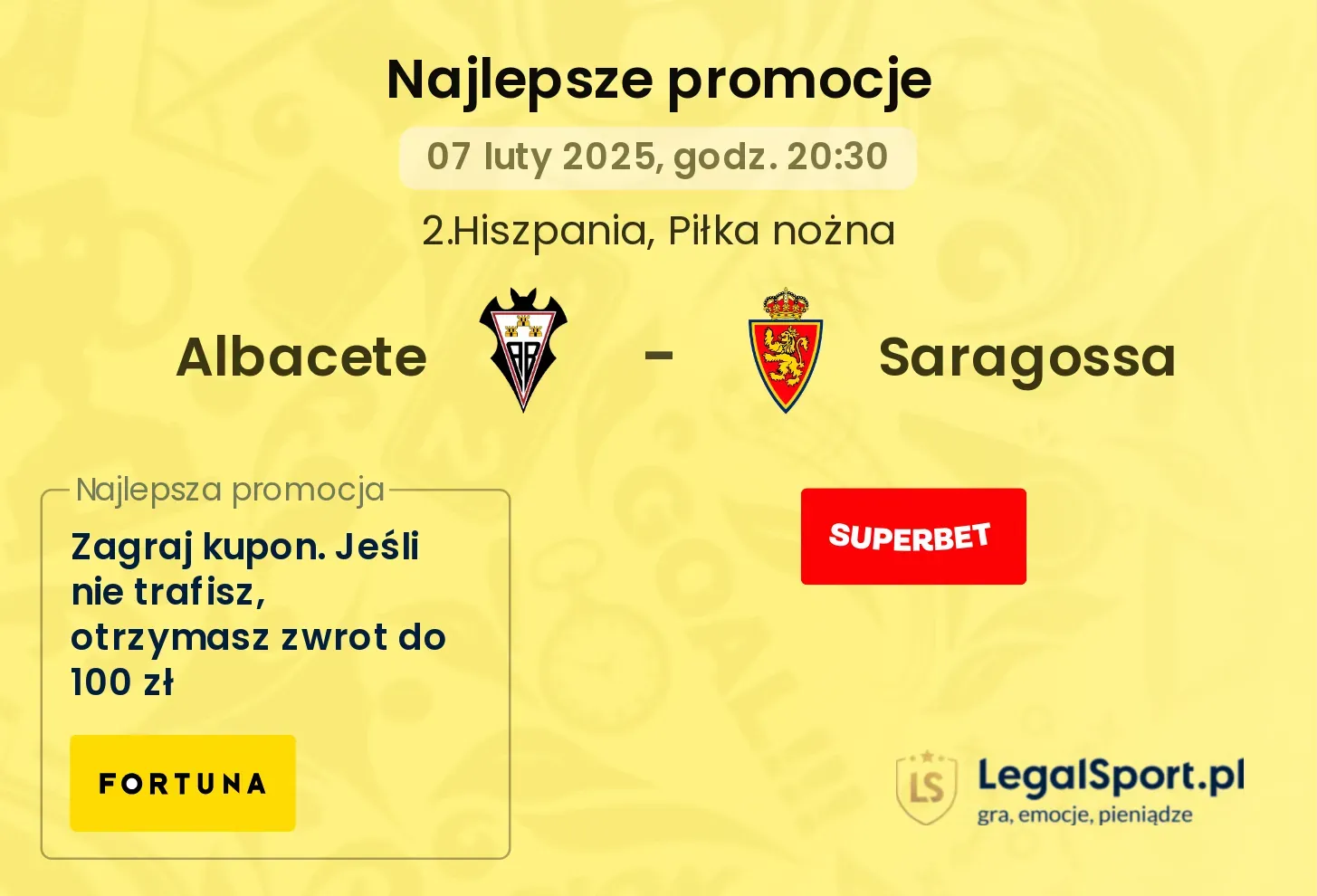 Albacete - Saragossa promocje bukmacherskie