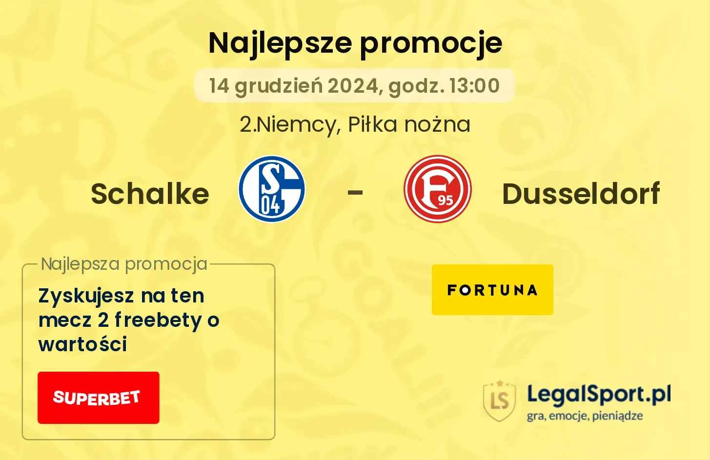 Schalke - Dusseldorf promocje bukmacherskie