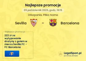 Sevilla - Barcelona promocje u bukmacherów