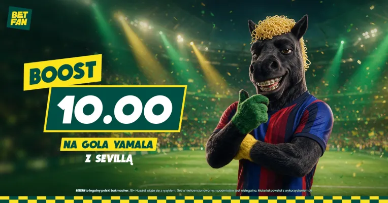 Promocja BETFAN: 176 zł za gola Yamala w meczu Barcelona - Sevilla