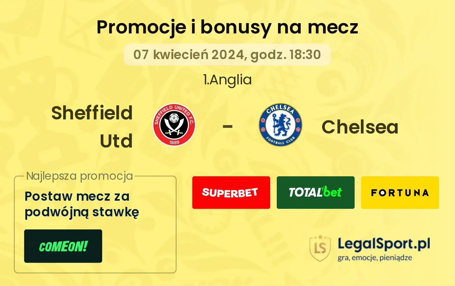 Sheffield Utd - Chelsea promocje bonusy na mecz