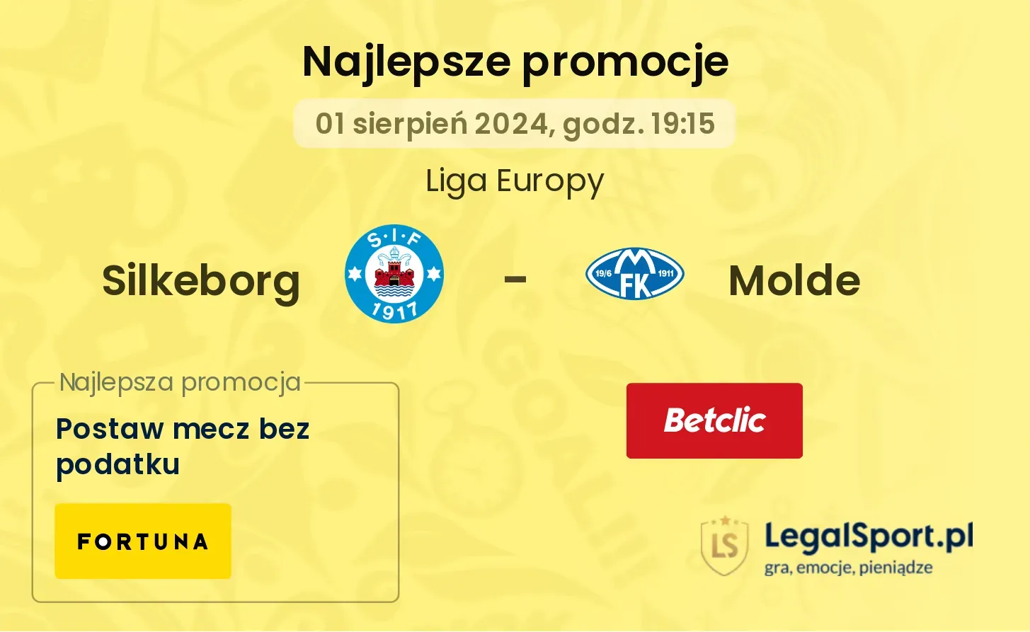Silkeborg - Molde promocje bukmacherskie (01.08, 19:15)