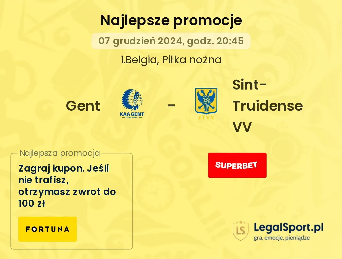 Gent - Sint-Truidense VV promocje bukmacherskie