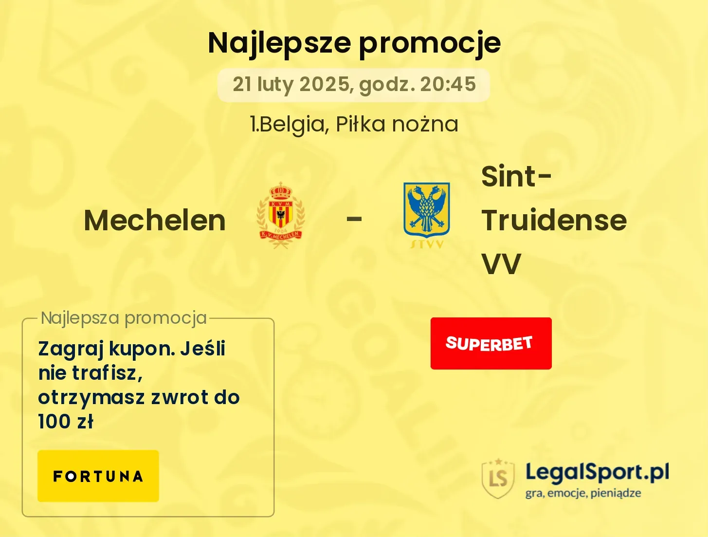 Mechelen - Sint-Truidense VV promocje bukmacherskie