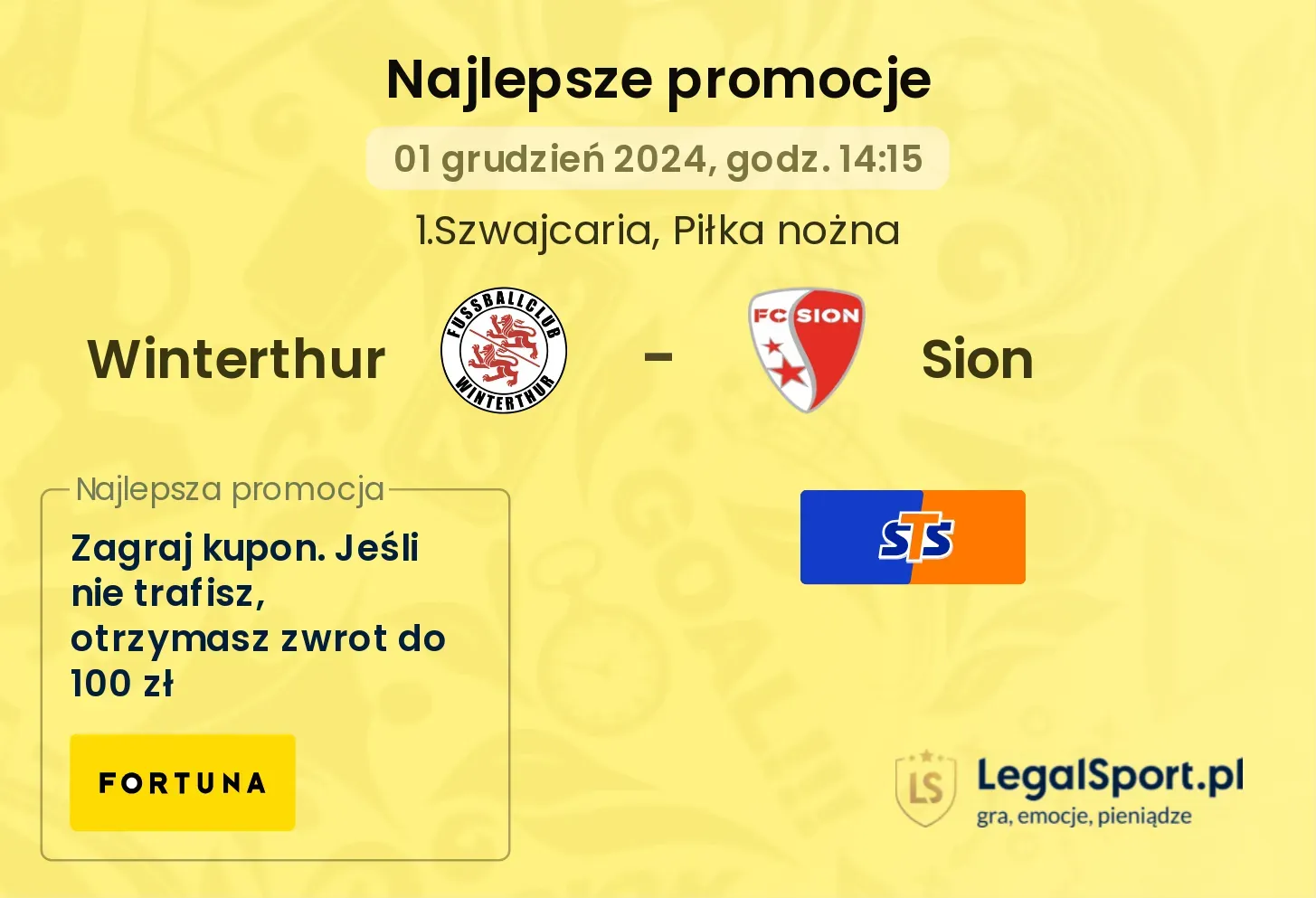 Winterthur - Sion promocje bukmacherskie