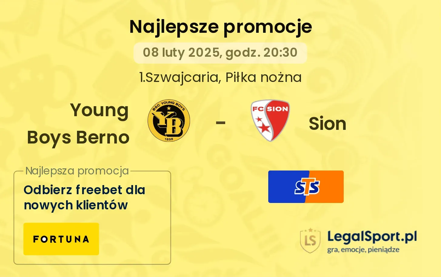 Young Boys Berno - Sion promocje u bukmacherów
