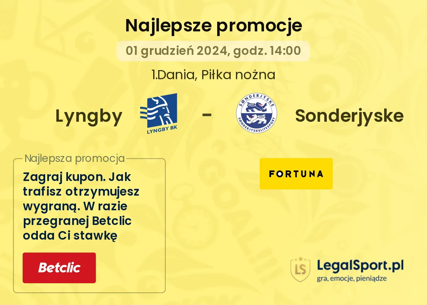 Lyngby - Sonderjyske promocje u bukmacherów