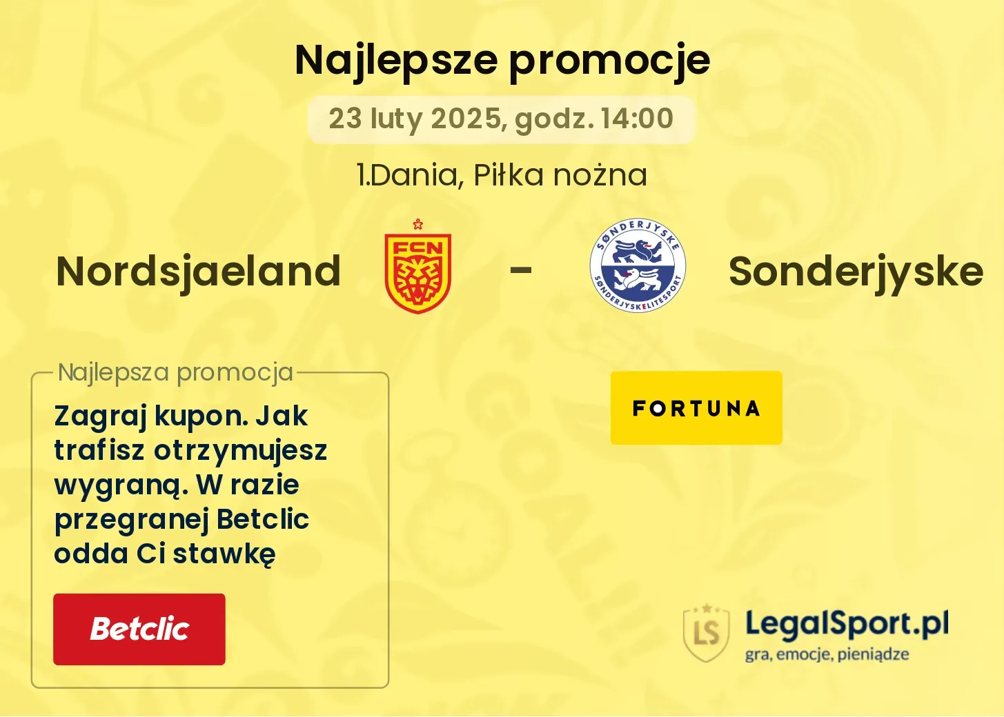 Nordsjaeland - Sonderjyske promocje bukmacherskie