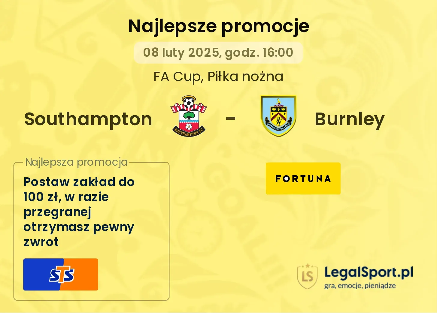 Southampton - Burnley promocje bukmacherskie