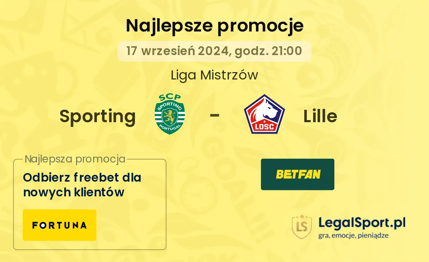 Sporting - Lille promocje u bukmacherów 17.09, 21:00