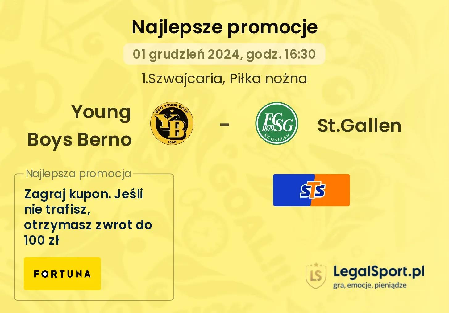 Young Boys Berno - St.Gallen promocje u bukmacherów