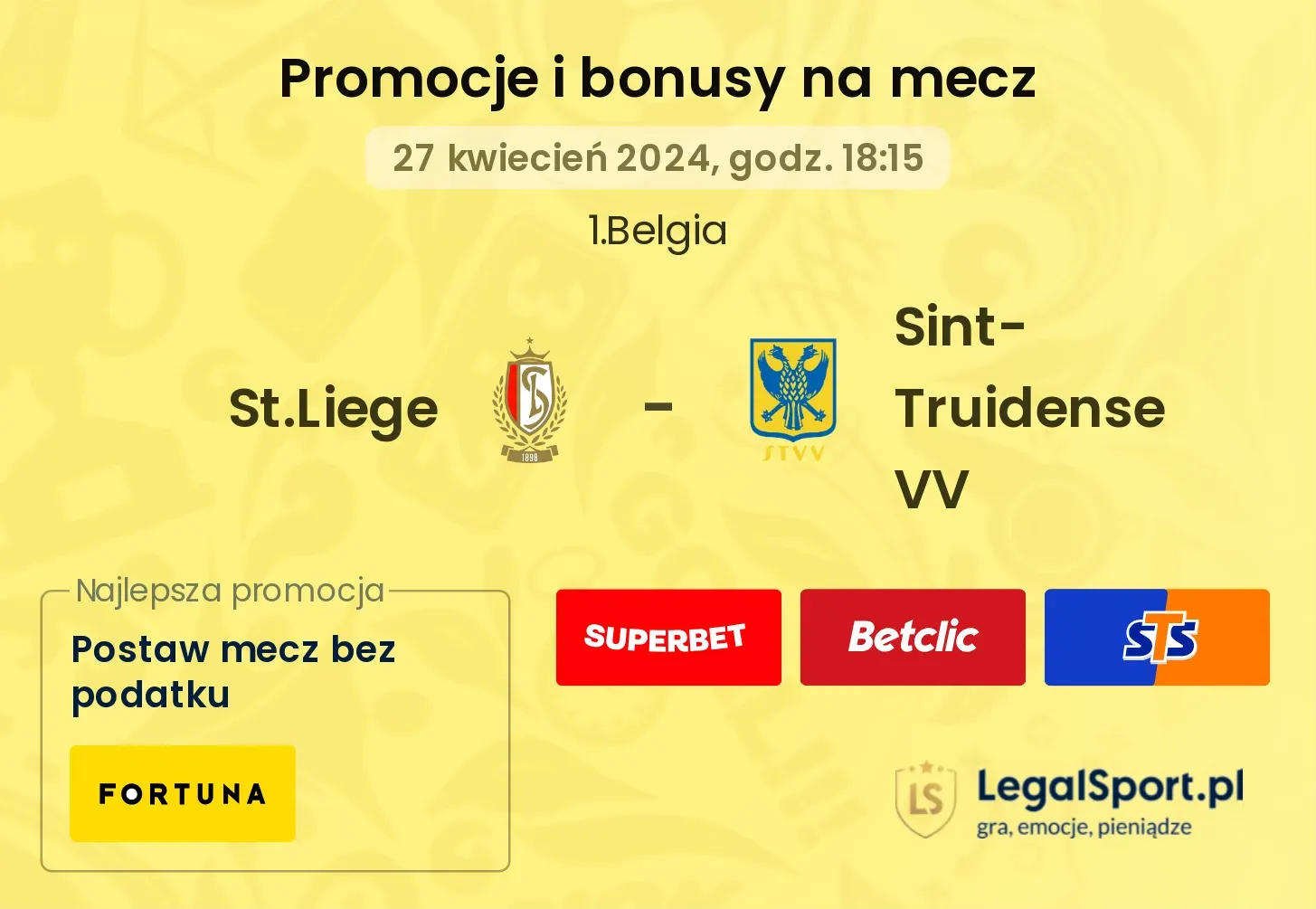 St.Liege - Sint-Truidense VV promocje bonusy na mecz