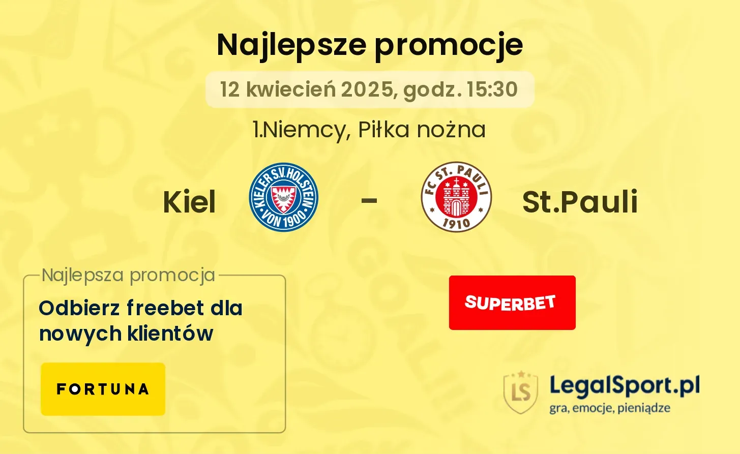 Kiel - St.Pauli promocje bukmacherskie