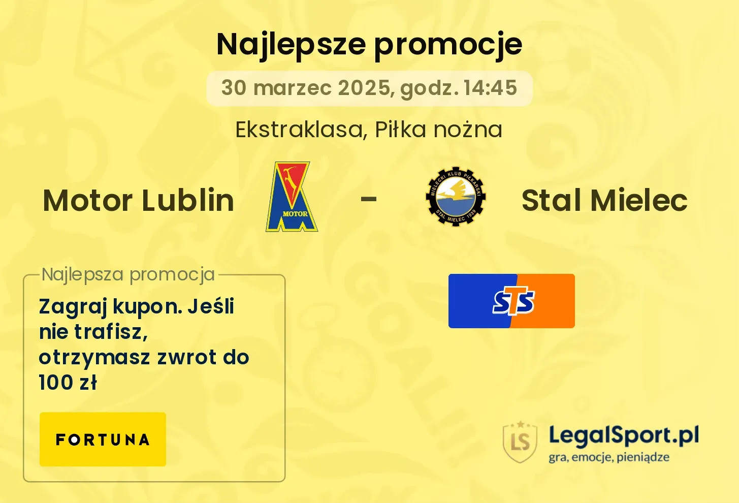 Motor Lublin - Stal Mielec promocje u bukmacherów