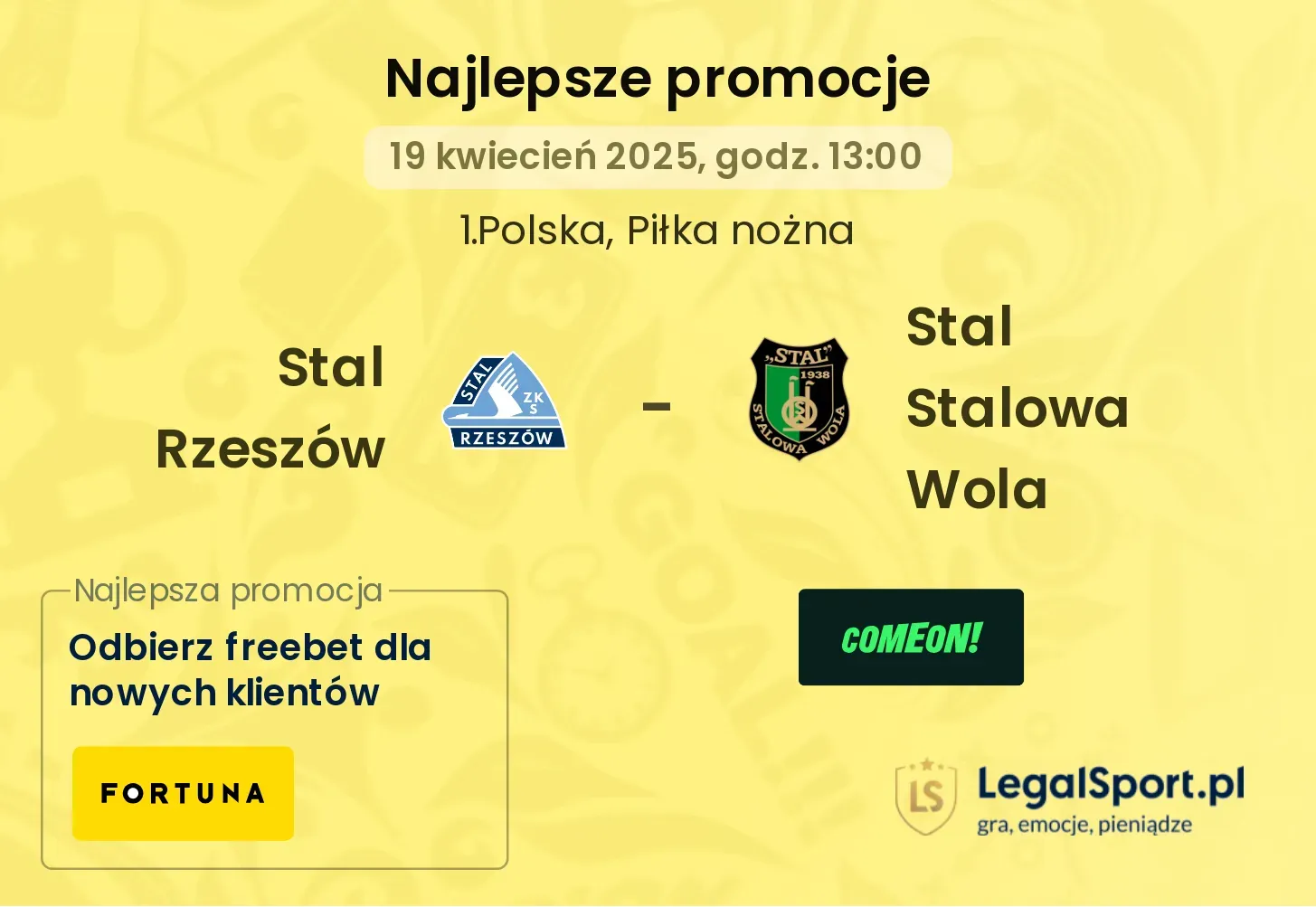 Stal Rzeszów - Stal Stalowa Wola promocje u bukmacherów