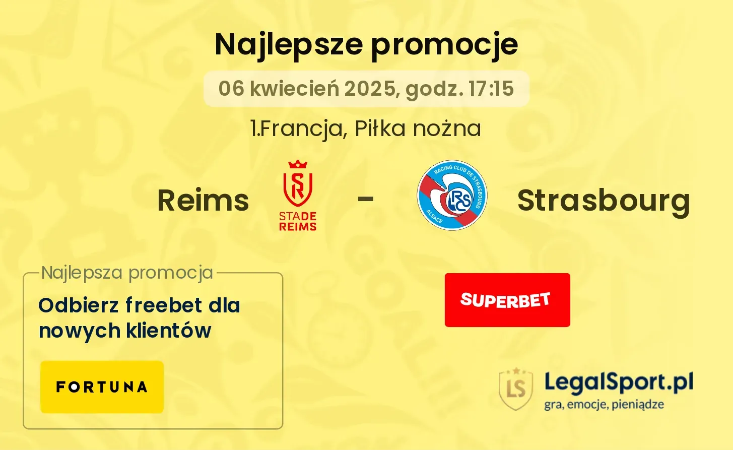 Reims - Strasbourg promocje bukmacherskie